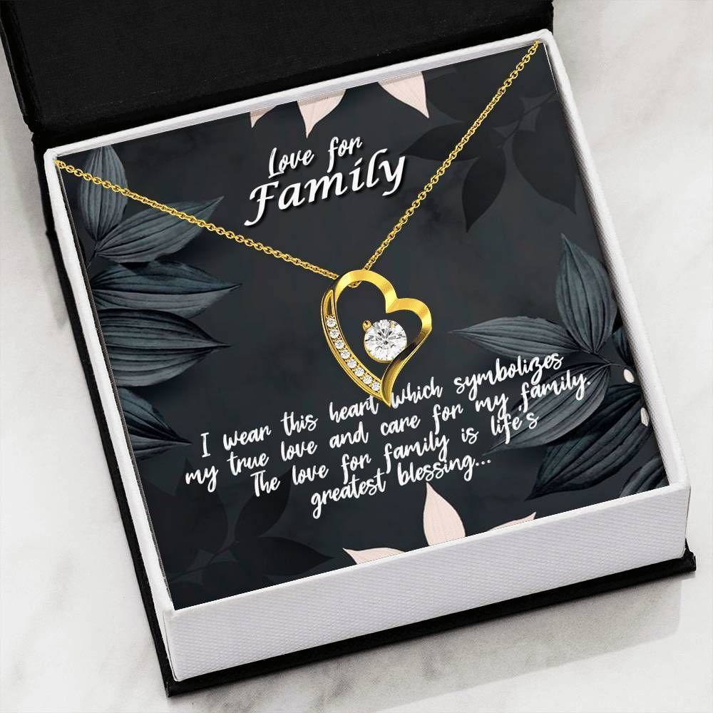 Love For Family Is Life's Greatest Blessing Forever Love Necklace For Family