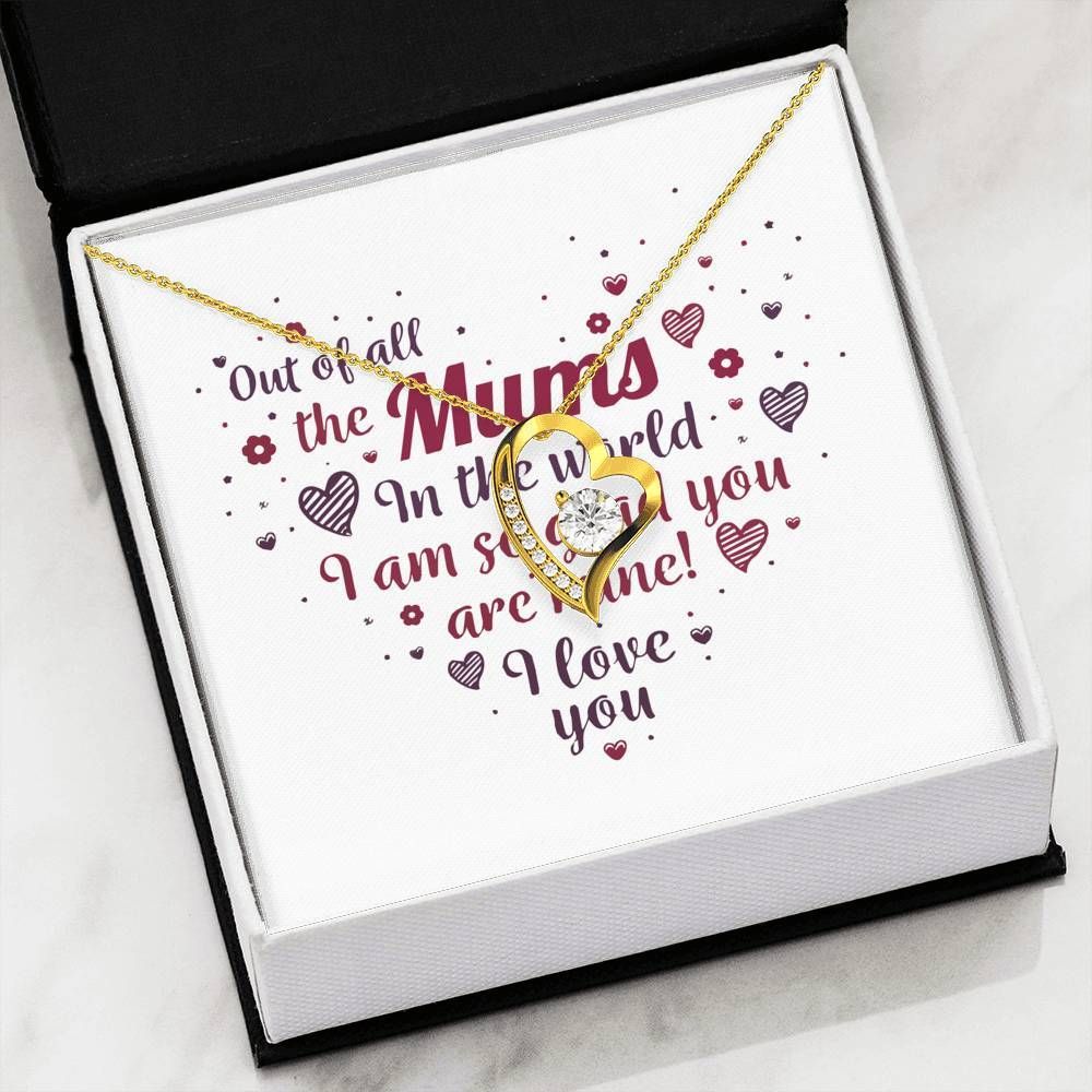 I Love You Forever Love Necklace For Mums