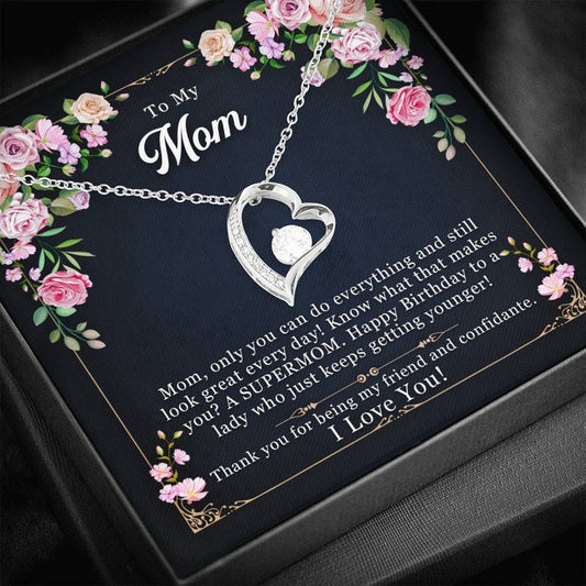 Thanks For Being My Friend Forever Love Necklace For Mom