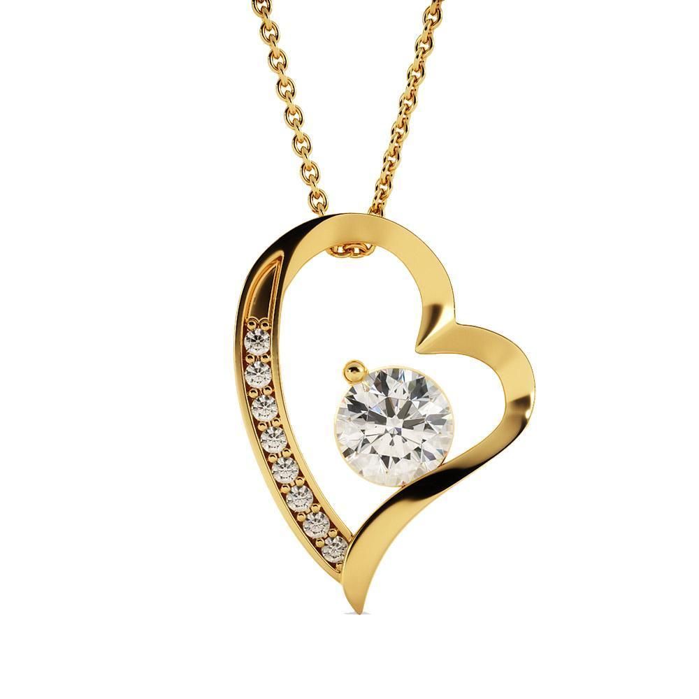 You Will Always Have Me No Matter Where You Go Forever Love Necklace