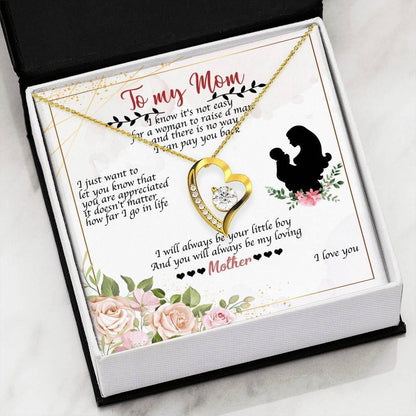 I'll Always Be Your Little Boys Forever Love Necklace For Mom