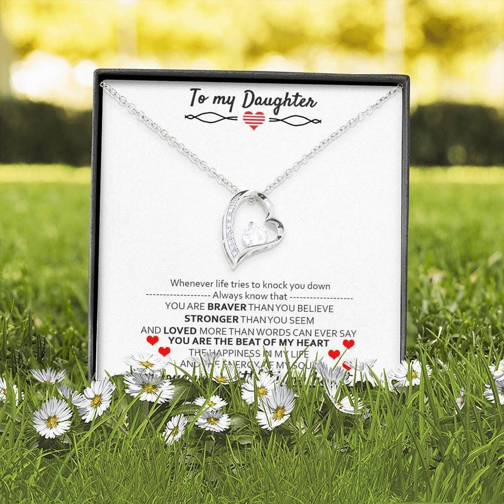 You're The Beat Of My Heart Forever Love Necklace For Daughter