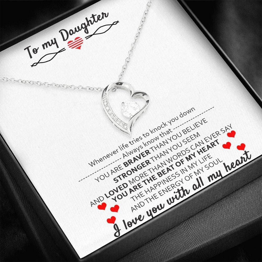 You're The Beat Of My Heart Forever Love Necklace For Daughter