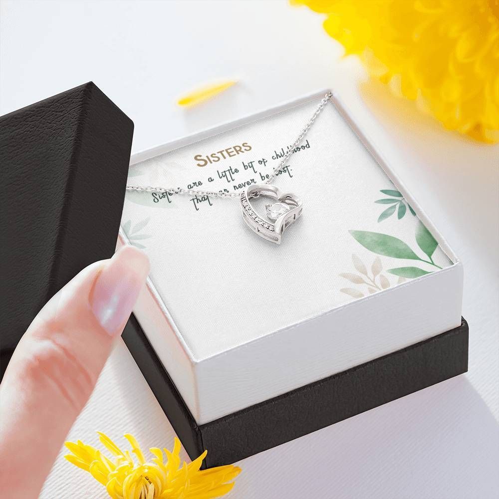 A Little Bit Of Childhood Forever Love Necklace Gift For Sister