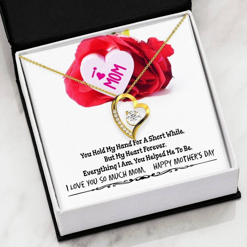 Mother's Day Gift For Mom I Love You So Much Forever Love Necklace