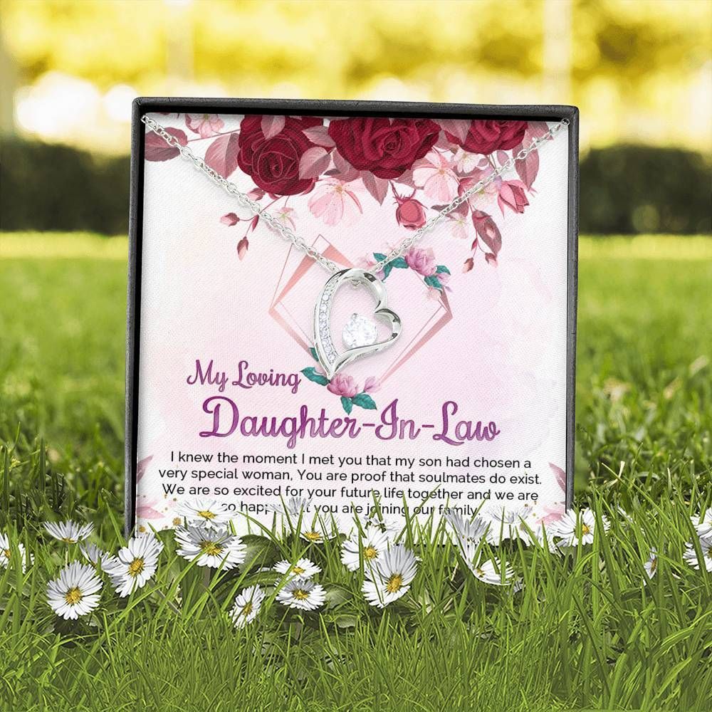 Forever Love Necklace For Daughter-In-Law You Are Proof That Soulmates Do Exist