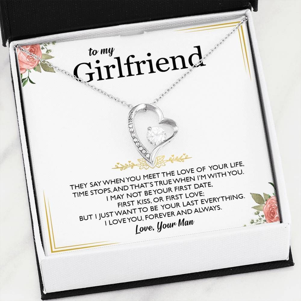 I Love You Forever And Always Forever Love Necklace For Girlfriend