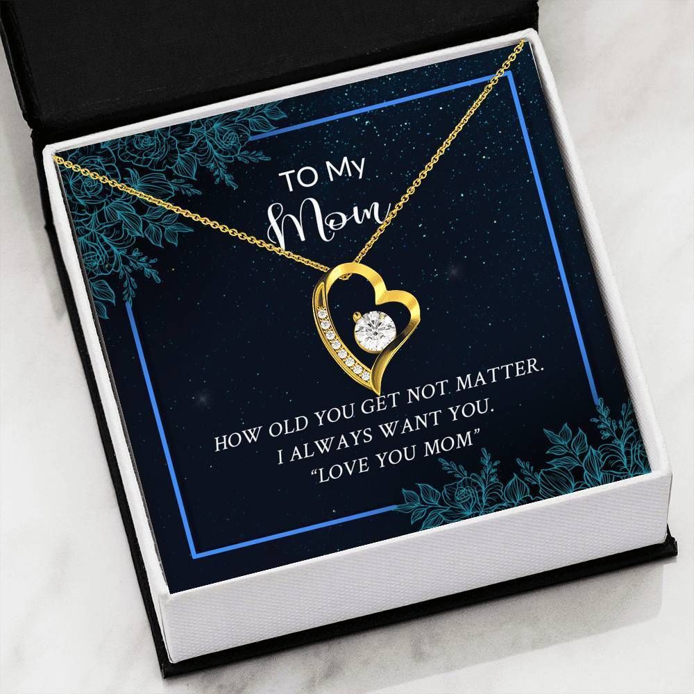 To My Mom Forever Love Necklace I Love You To The Moon And Back