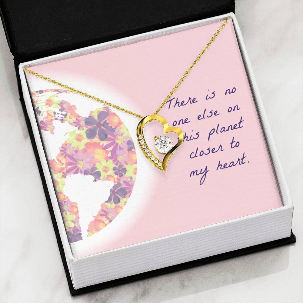 This Planet Closer To My Heart Forever Love Necklace For Mom