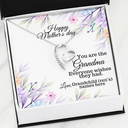 You're The Grandma Everyone Wishes They Had Forever Love Necklace For Grandma