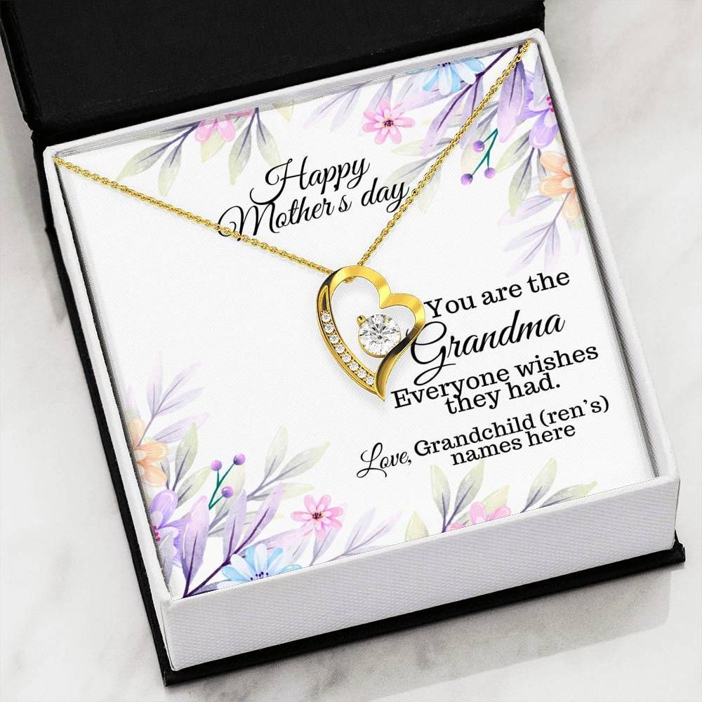 You're The Grandma Everyone Wishes They Had Forever Love Necklace For Grandma