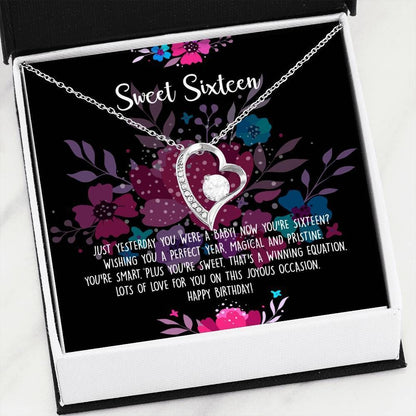 Wishing You A Perfect Year Forever Love Necklace Birthday Gift For Daughter