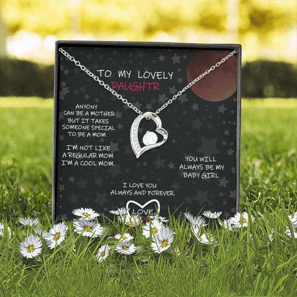 I'm A Cool Mom Forever Love Necklace For Lovely Daughter