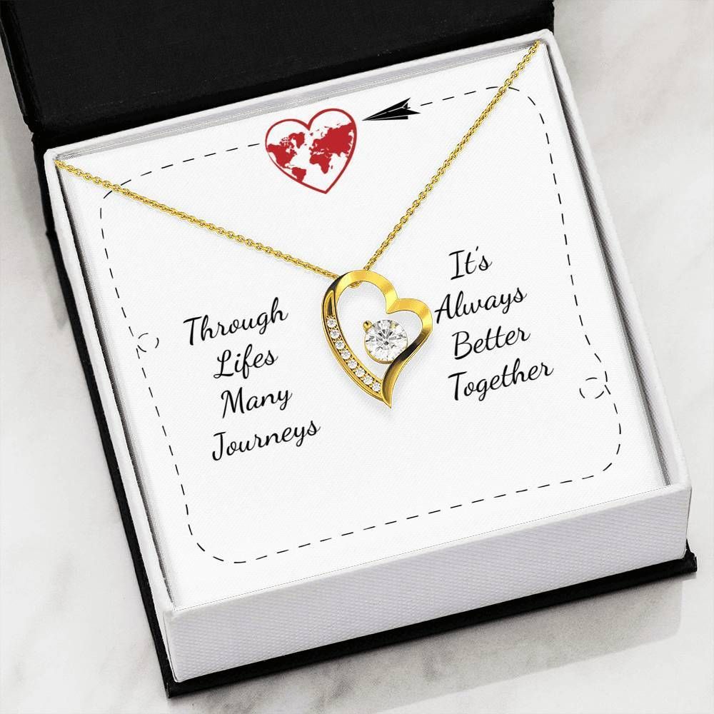 It's Always Better Together Forever Love Necklace For Daughter