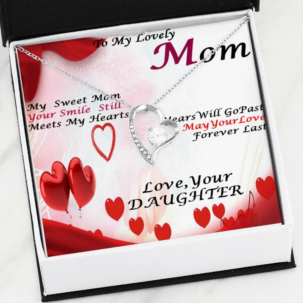 Your Smile Still Meets My Hearts Forever Love Necklace Daughter Giving Mom