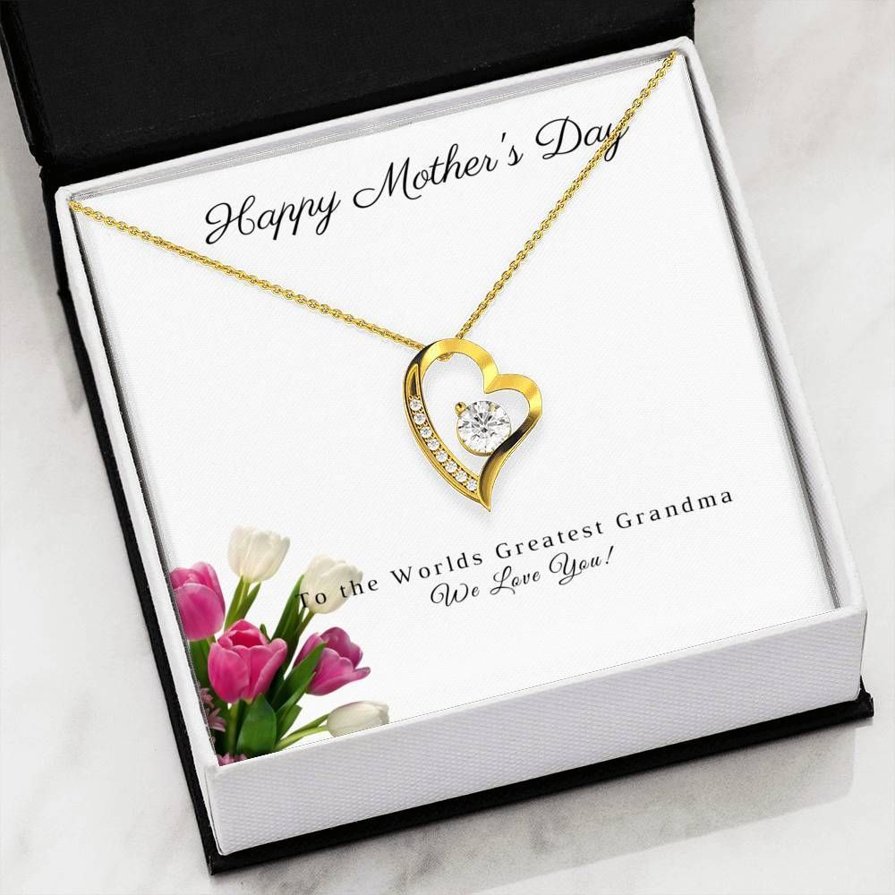 Sending Eternal Love To Grandma Happy Mother's Day Forever Love Necklace