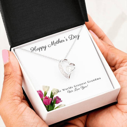 Sending Eternal Love To Grandma Happy Mother's Day Forever Love Necklace