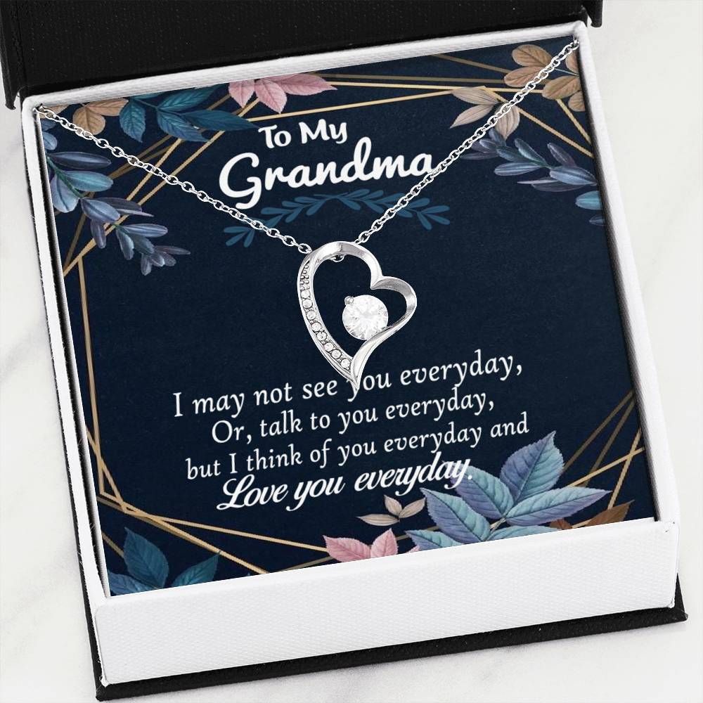 Forever Love Necklace For Grandma Love You Everyday