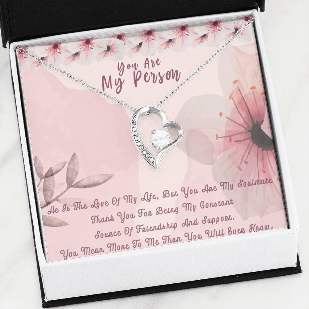 Forever Love Necklace Gift For Friend Best Friend You Are My Person