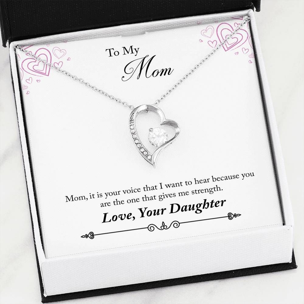 You're The One That Gives Me Strength Forever Love Necklace For Mom