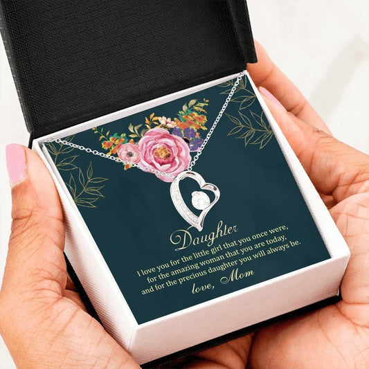 To Daughter From Mom Love You So Much Forever Love Necklace