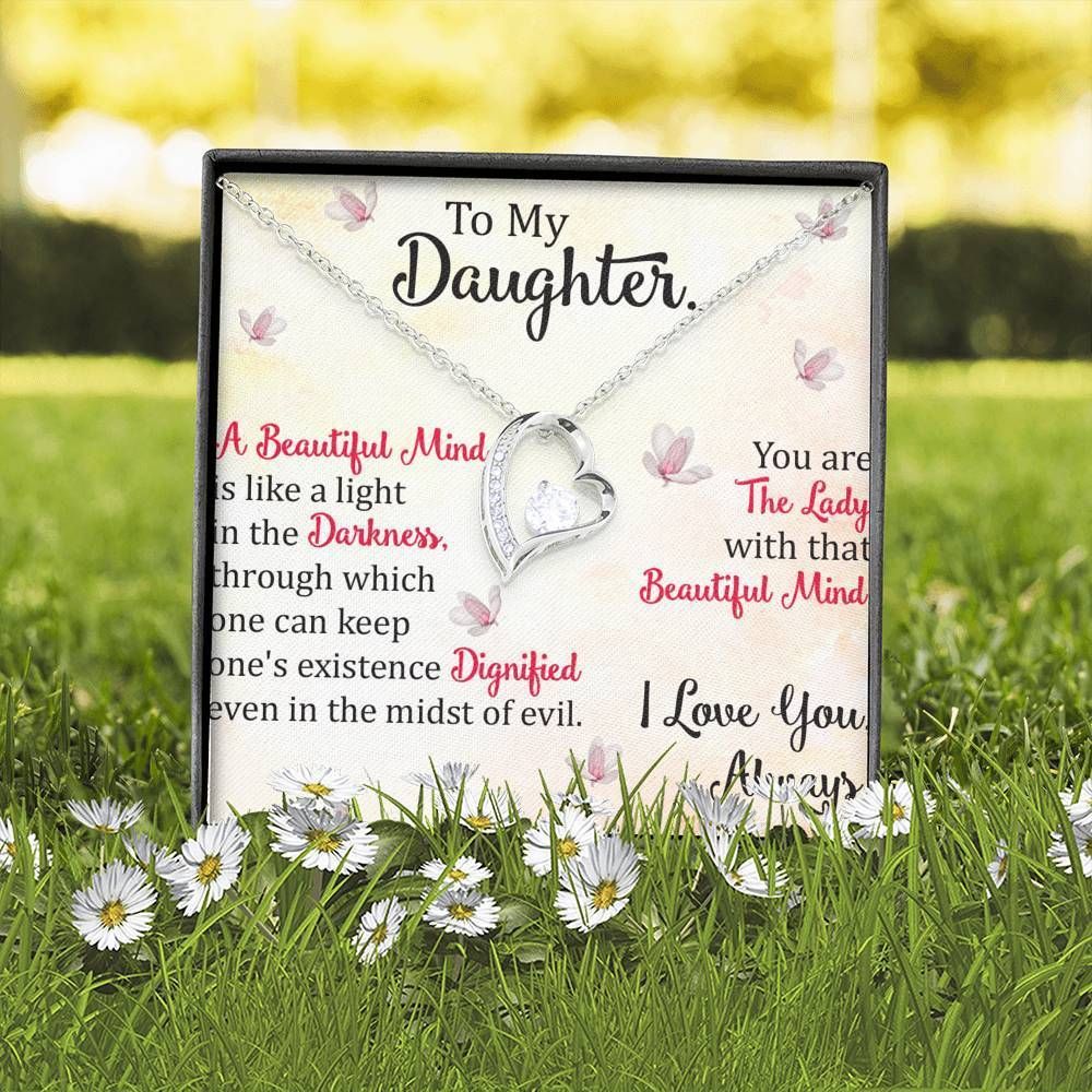 I Love You Always Forever Love Necklace For Daughter