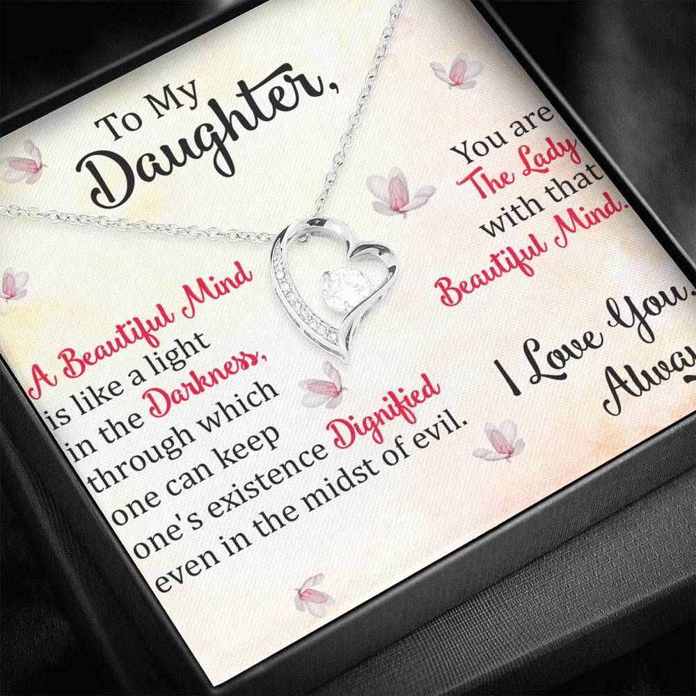 I Love You Always Forever Love Necklace For Daughter