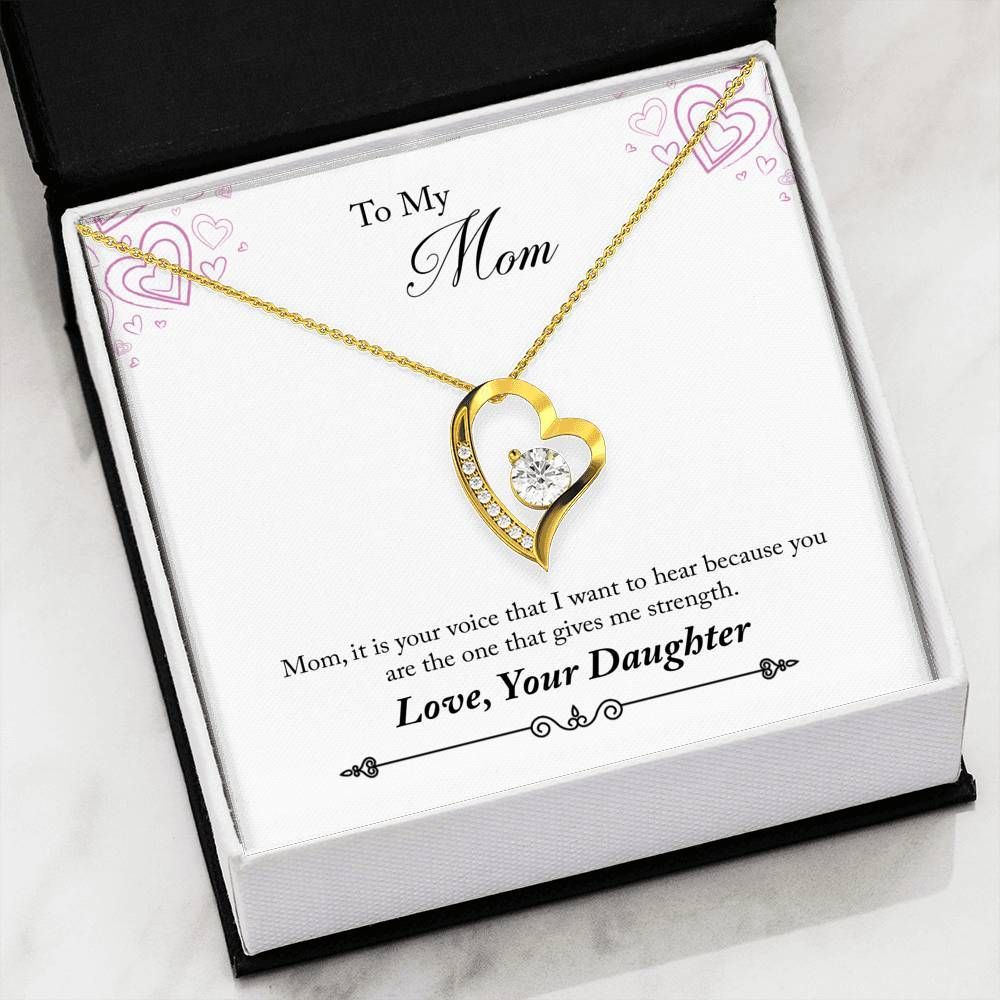 You're The One That Gives Me Strength Forever Love Necklace For Mom