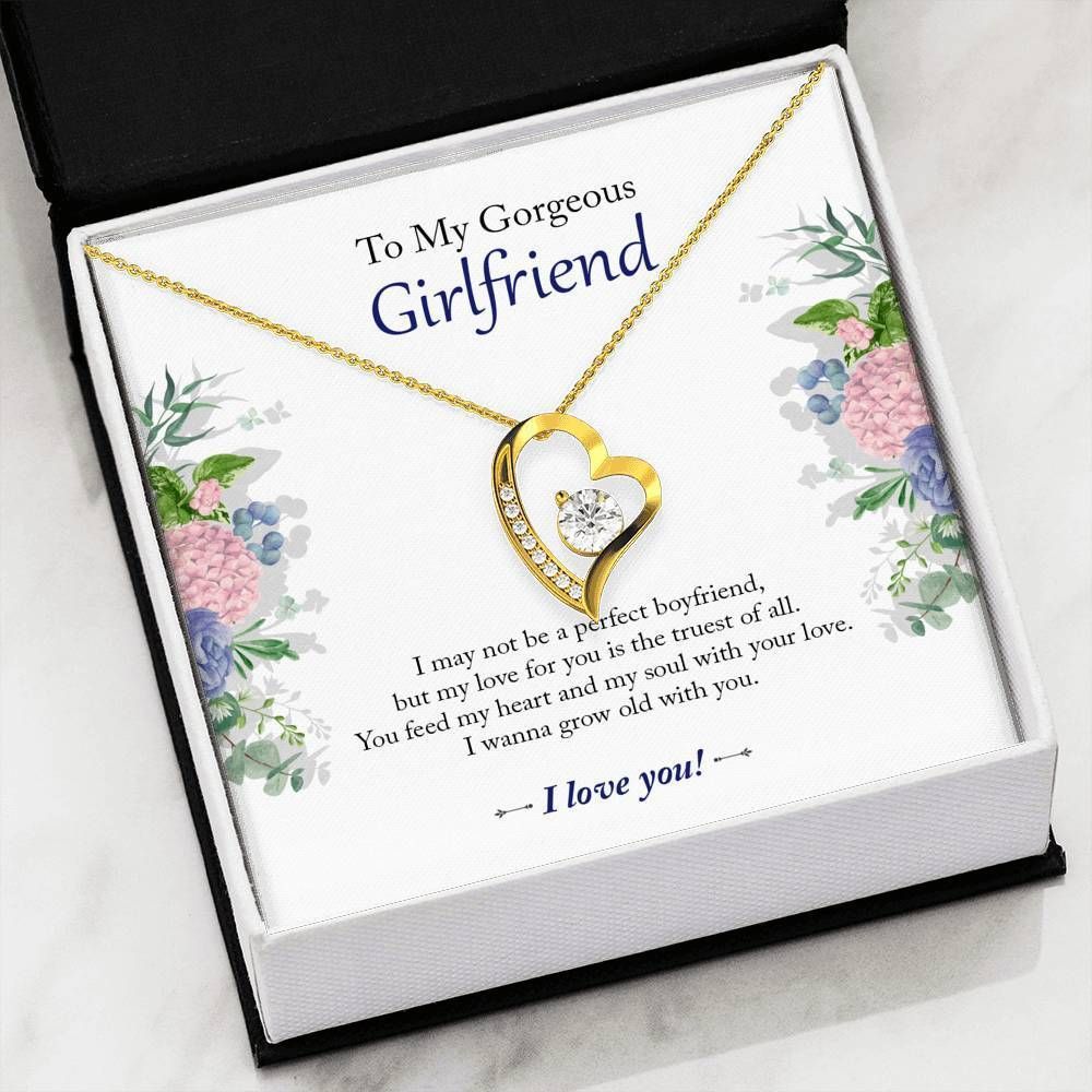 I Wanna Grow Old With You Forever Love Necklace For Girlfriend