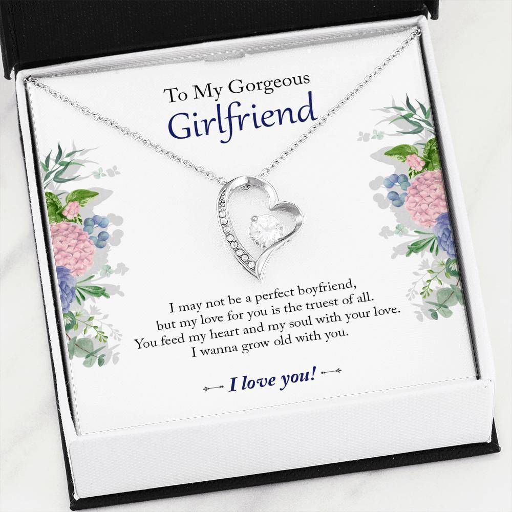 I Wanna Grow Old With You Forever Love Necklace For Girlfriend