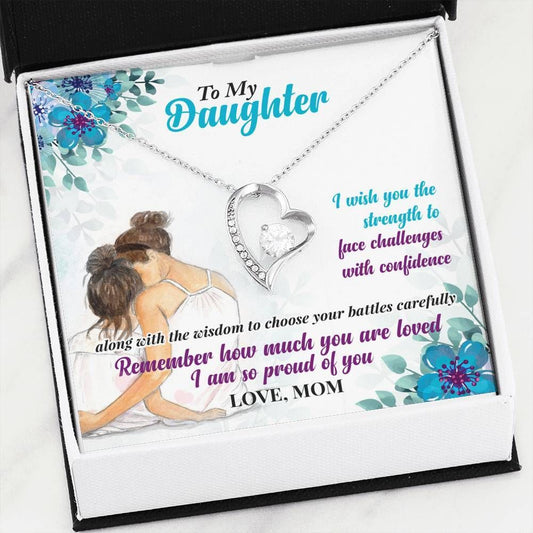 I Am So Proud Of You Mom Giving Daughter Forever Love Necklace