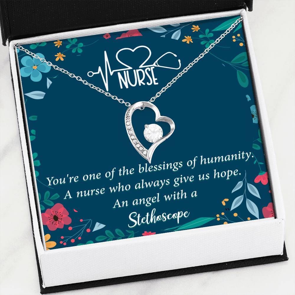 A Nurse Give Us Hope Forever Love Necklace Gift For Nurse