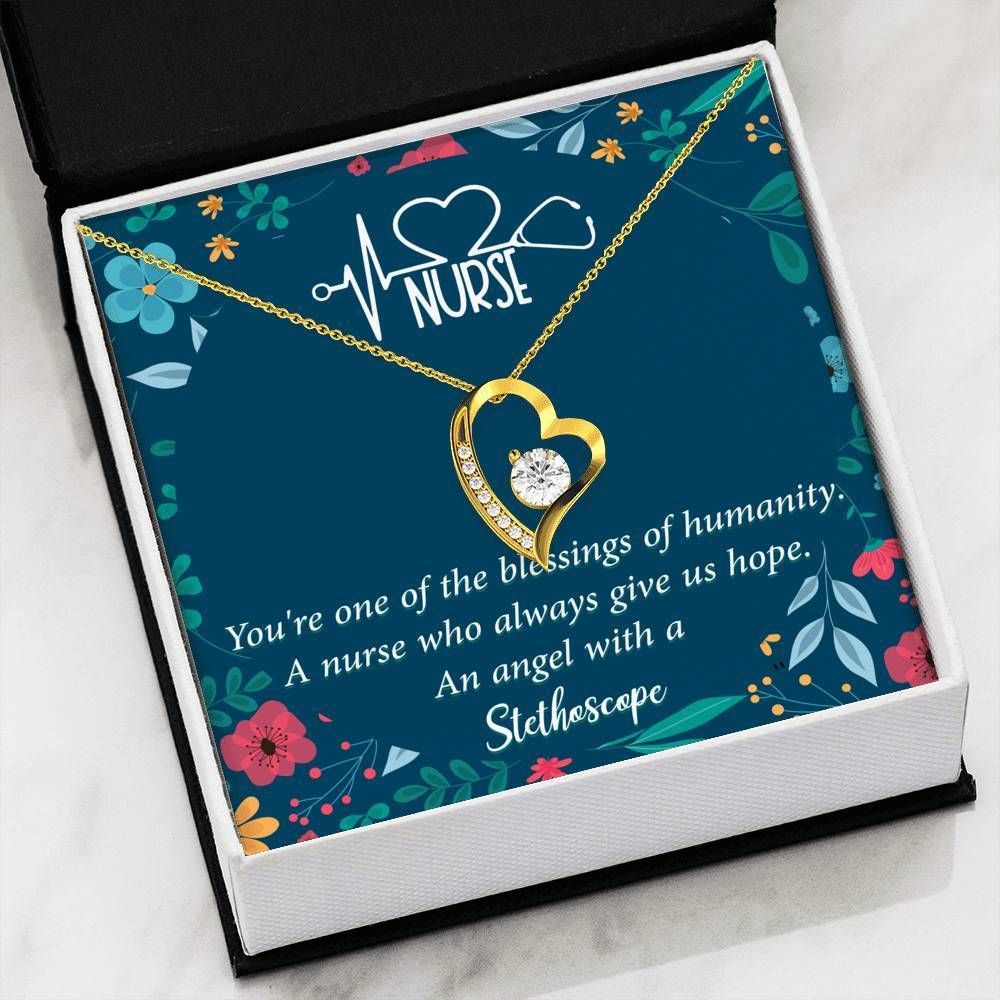 A Nurse Give Us Hope Forever Love Necklace Gift For Nurse