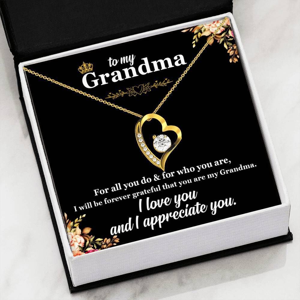 For All You Do Forever Love Necklace Gift For Grandma