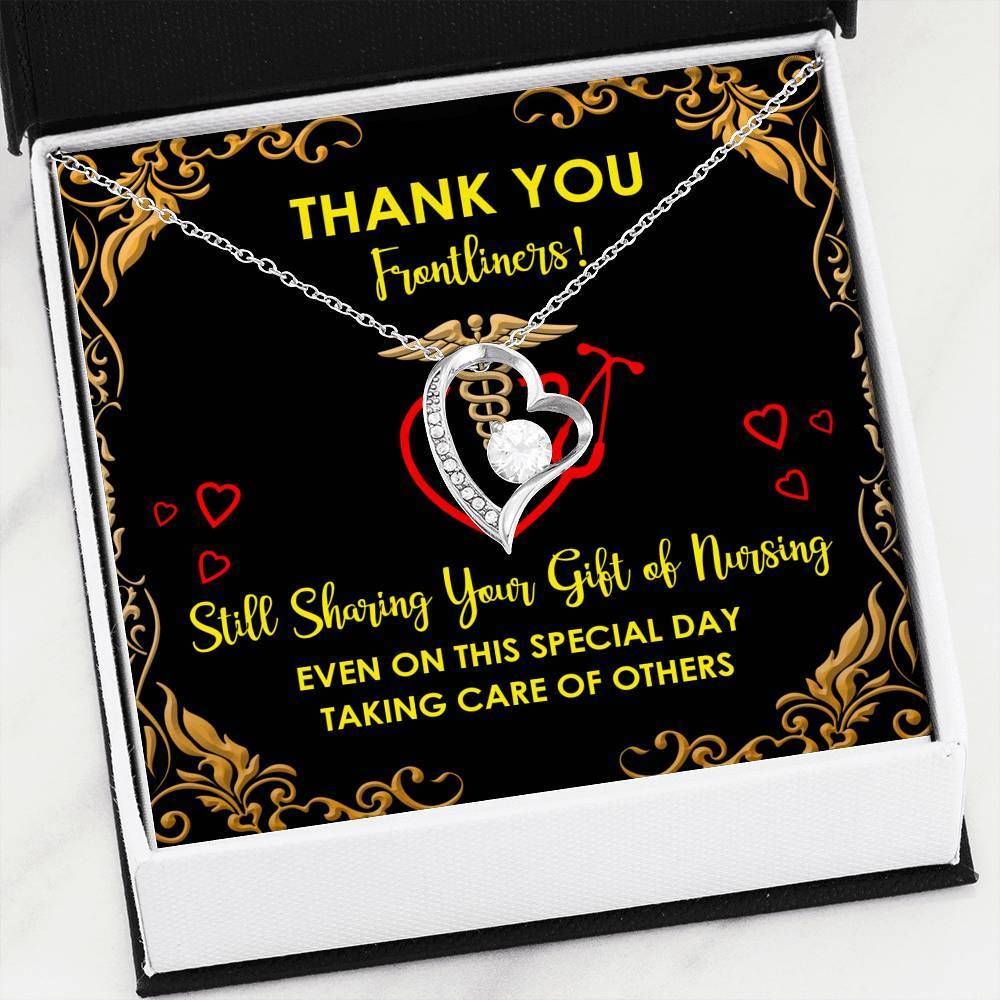 We Are So Thankful To All Frontliners Forever Love Necklace Gift