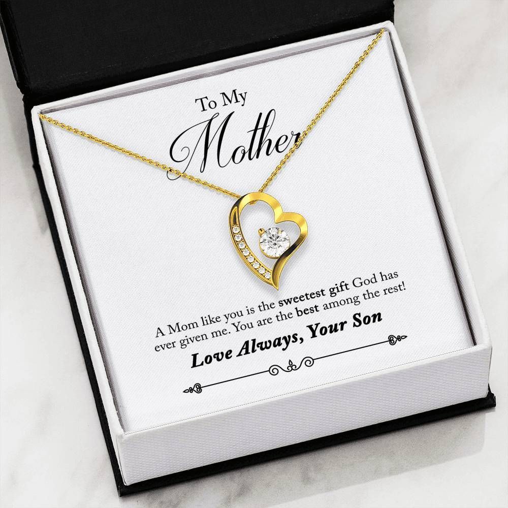 The Sweetest Gift From God Forever Love Necklace Gift For Mom