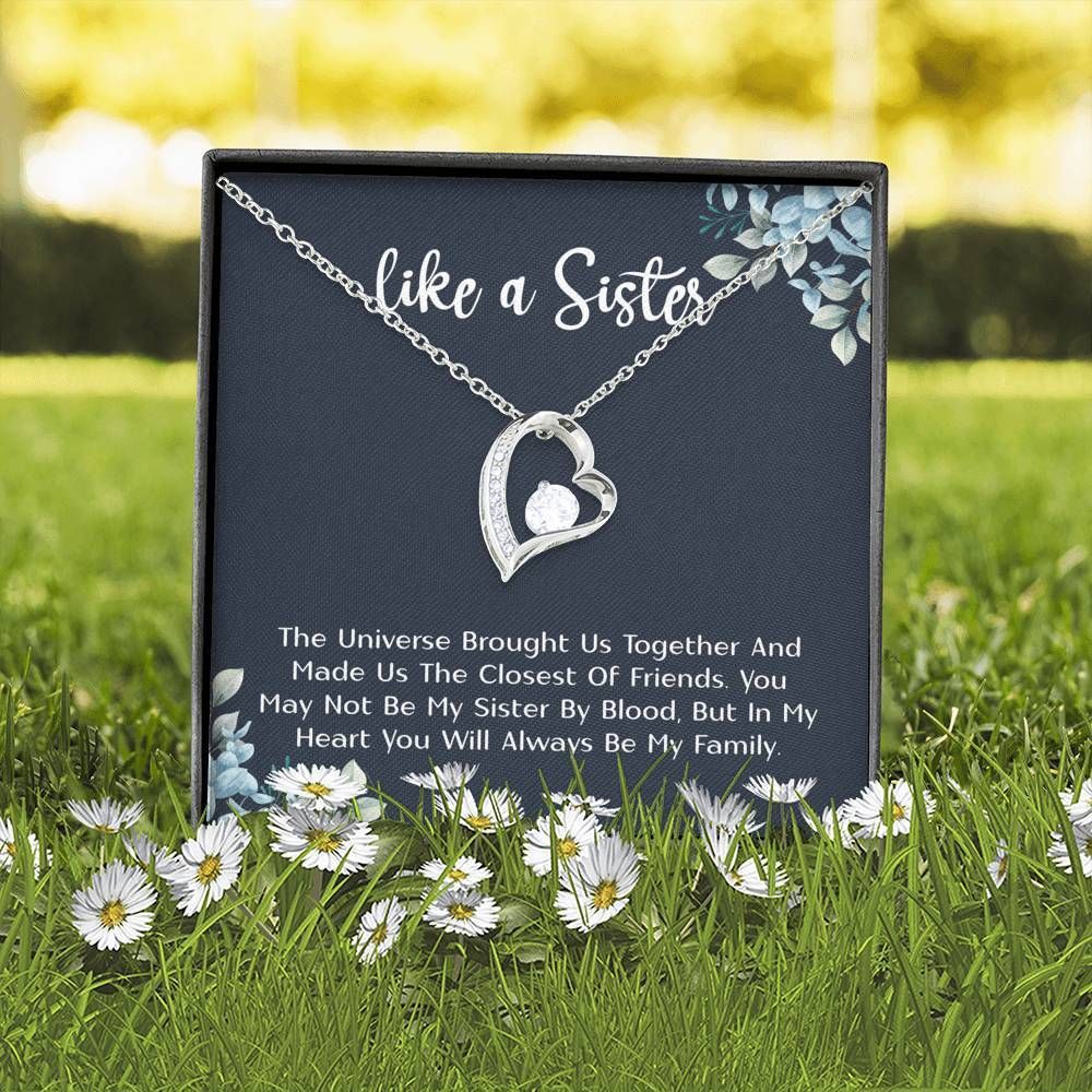 The Universe Brought Us Together Forever Love Necklace For Sister