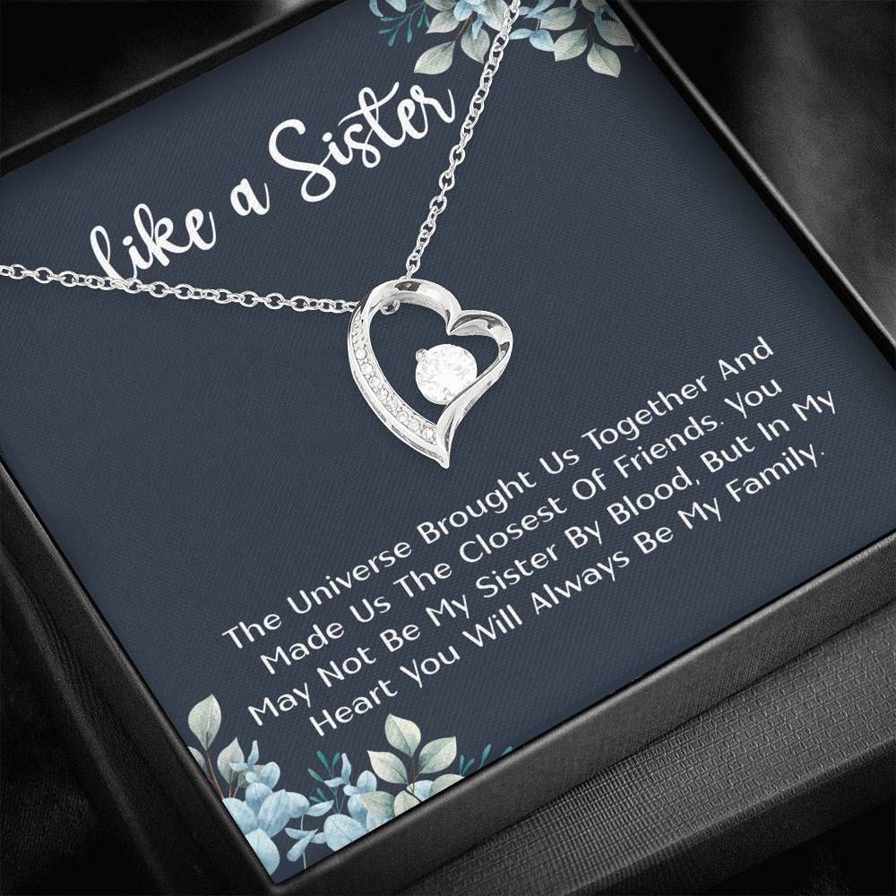 The Universe Brought Us Together Forever Love Necklace For Sister