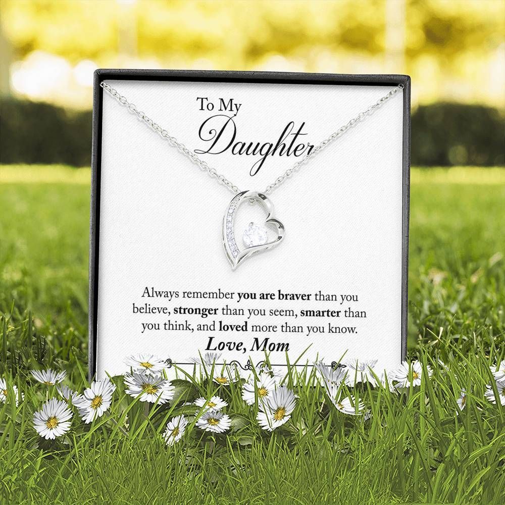 Always Remember Forever Love Necklace Gift For Daughter