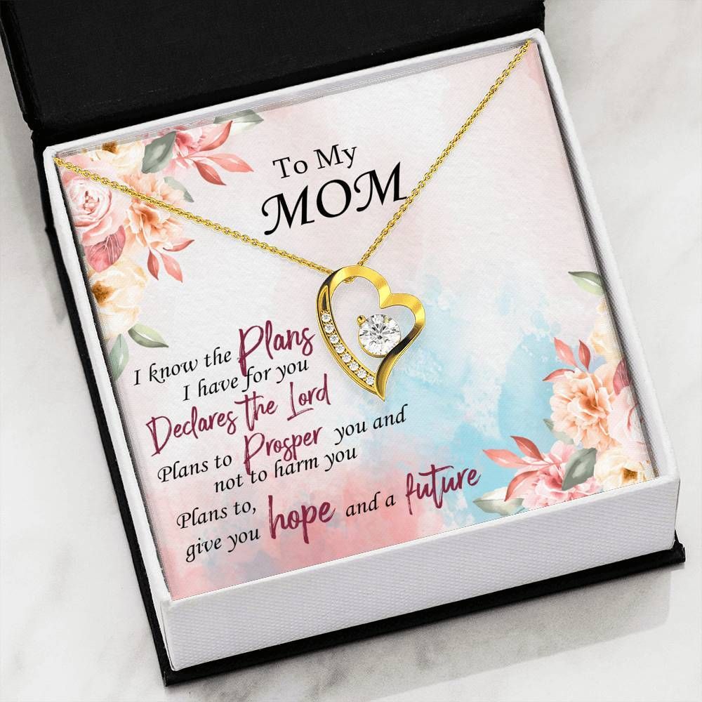 Give You Hope And A Future Forever Love Necklace For Mom