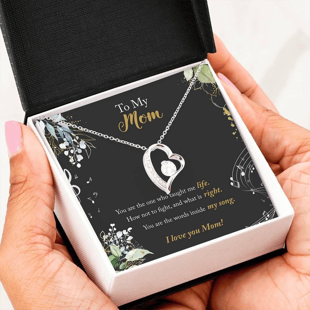 You Are The Words Inside My Song Forever Love Necklace For Mom