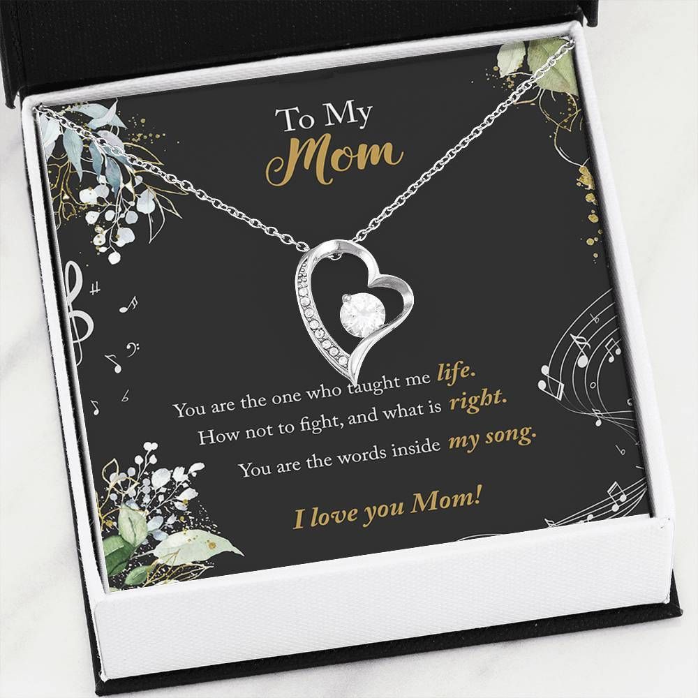 You Are The Words Inside My Song Forever Love Necklace For Mom