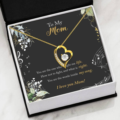 You Are The Words Inside My Song Forever Love Necklace For Mom