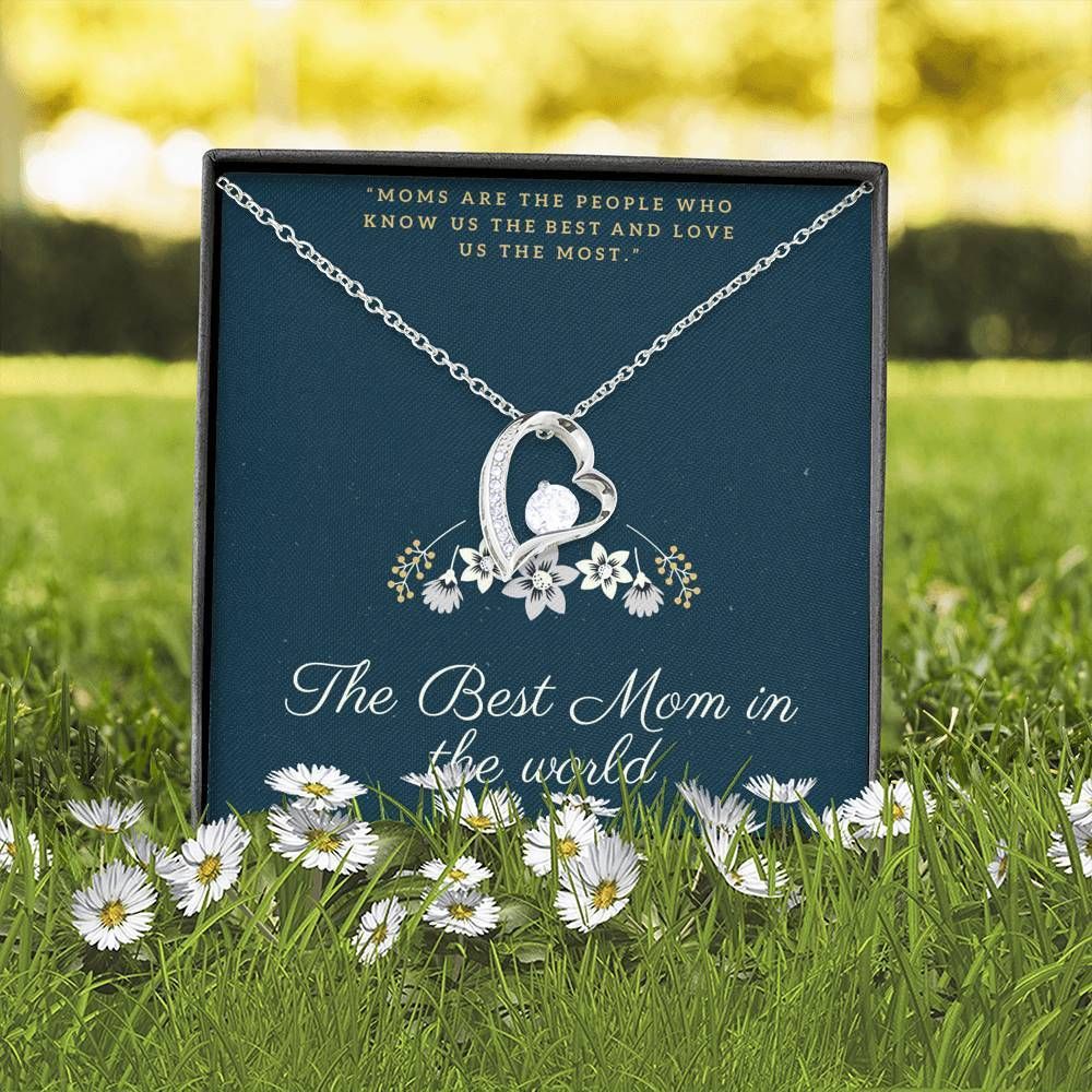 The Best Mom In The World Forever Love Necklace For Mom