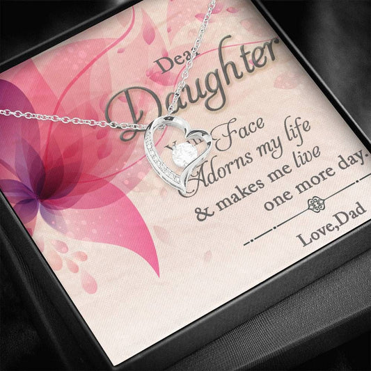 You Makes Me Live One More Day Forever Love Necklace For Daughter