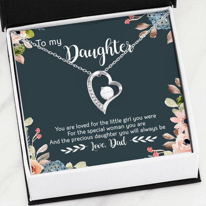 The Precious Daughter You Always Will Be Forever Love Necklace Gift For Daughter