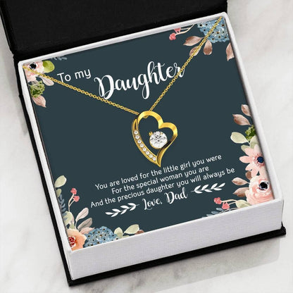 The Precious Daughter You Always Will Be Forever Love Necklace Gift For Daughter