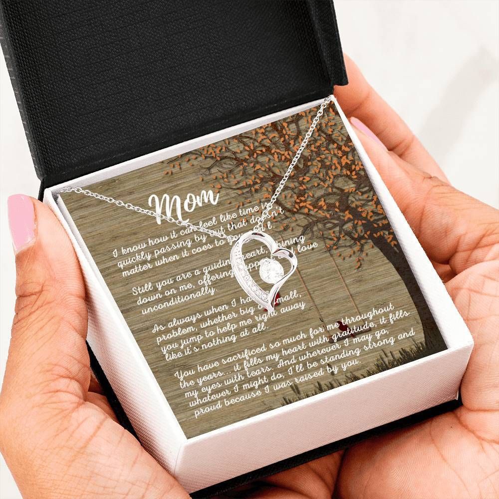 I Was Raised By You Forever Love Necklace For Mom