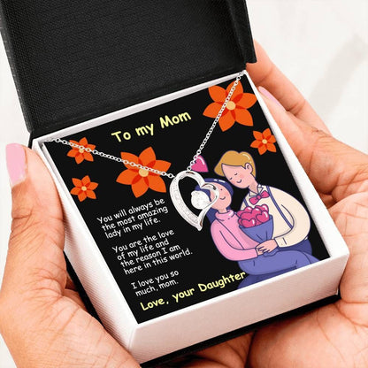 The Most Amazing Lady In My Life Forever Love Necklace Gift For Mom