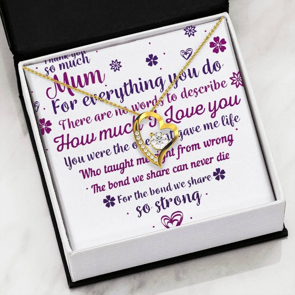 So Strong Forever Love Necklace Mother's Day For Mom